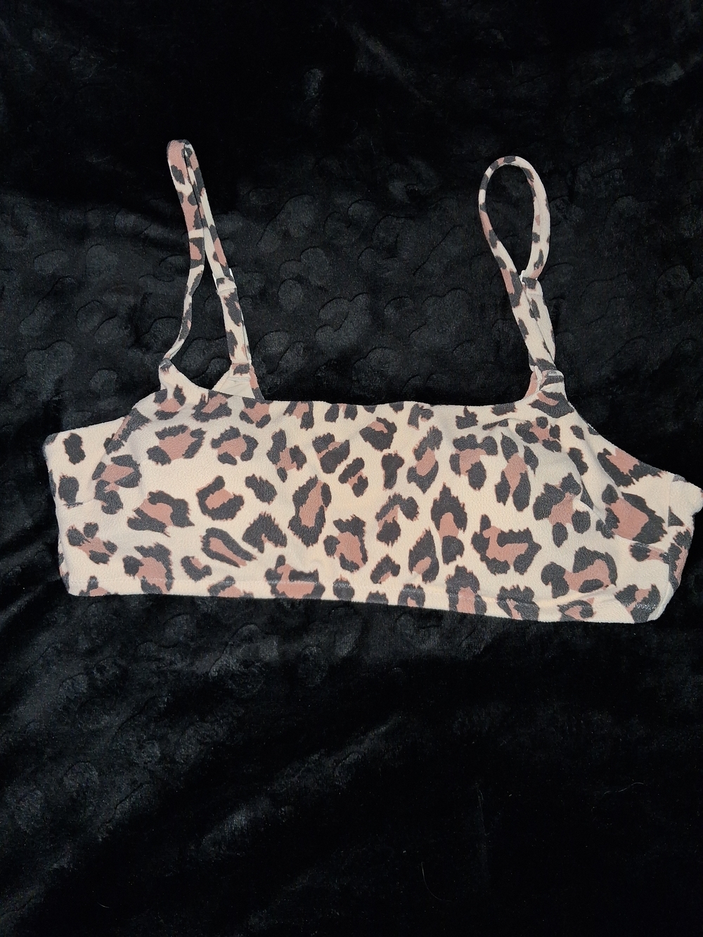 aerie Leopard Print Swim Top
